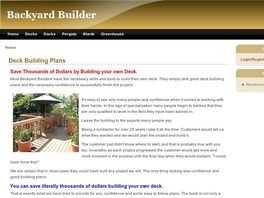 Go to: Build Your Own Deck, Or Cottage Dock- Paying Affilates 50%.