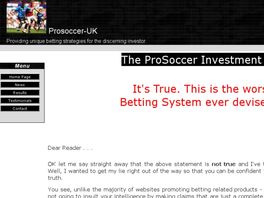 Go to: The Prosoccer Investment File.