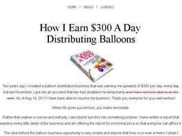 Go to: How I Earn $300 A Day Distributing Balloons