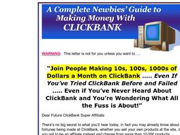 Go to: A Complete Newbies Guide To Making Money With CB