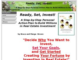Go to: Build Millions In Real Estate Investments With Ready, Set, Invest!