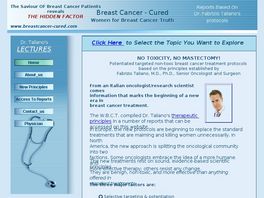 Go to: Dr. Fabrizio Talianos Breast Cancer Protocols.