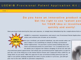 Go to: Provisional Patent Application Kit - Patent-pending Made Easy!