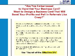 Go to: Business Card (Cards) Breakthroughs - Design & Marketing.