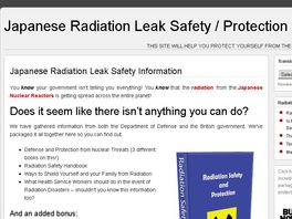 Go to: Japanese Radiation Link Safety Information