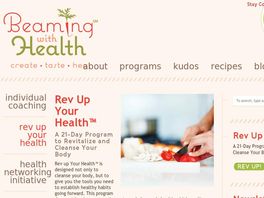 Go to: Health, Cooking, & Business Coaching Programs From Beaming With Health