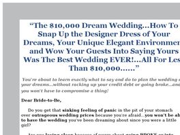 Go to: The $10,000 Dream Wedding