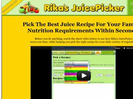 Go to: Rika's Juicepicker Nutrition Software With Rebrandable Ebook For Affs