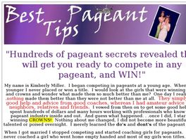 Go to: A Step By Step Pageant Preparation Guide And Demonstration Videos.
