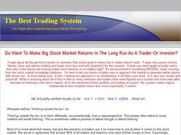 Go to: The Best Trading System