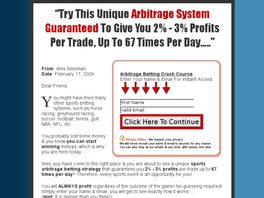 Go to: Sports Arbitrage Book (arbitrage Betting Strategy