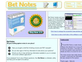 Go to: Bet Notes - All Your Betting System Notes In One Place!