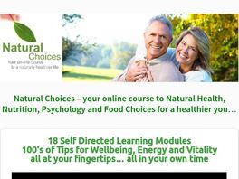 Go to: Online, Interactive Natural Health, Nutrition And Wellness Course