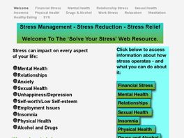 Go to: Solve Your Stress.