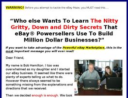 Go to: eBay<sup>&reg;</sup> Dropship Secrets