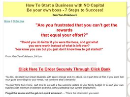 Go to: How To Start Your Own Business