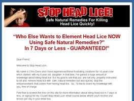 Go to: Stop Head Lice!