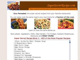 Go to: Super Secret Copycat Recipes.