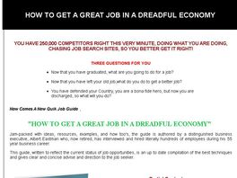 Go to: How To Get A Great Job In A Dreadful Economy