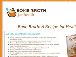 Go to: Bone Broth: A Recipe For Health - Guide To Healing With Bone Broth!