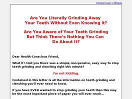 Go to: Cure For Bruxism - Stop Teeth Grinding And Clenching - Tmj