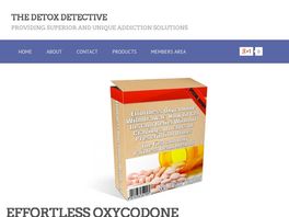 Go to: Effortless Oxycodone Withdrawal: Huge Profit Potential, Patent Pending