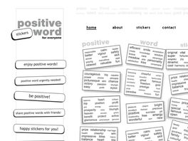 Go to: Positive Word Stickers-extraordinary Gift For You.