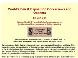 Go to: World's Fair & Exposition Corkscrews And Openers