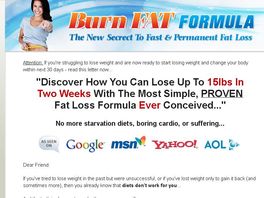 Go to: Burn Fat Formula - Brand New Product With High Conversion Rate!