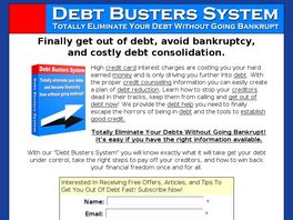 Go to: Get Out Of Debt - Debt Buster System