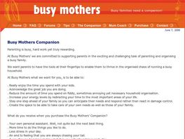 Go to: The Busy Mothers Companion.