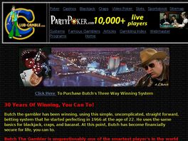 Go to: Ac Butch's, Poker, Bj, Craps, Baccarat, Money Mgmt. Betting Systems