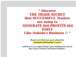 Go to: Timely Trend Trading Technique.