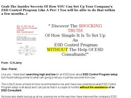 Go to: How To Set Up An Esd Control Program Without Esd Consultants.