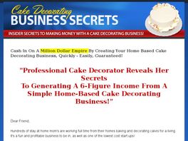 Go to: Cake Decorating Business Secrets