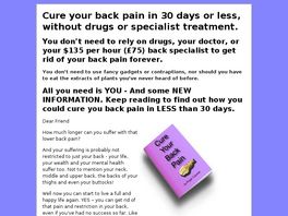 Go to: Cure Your Back Pain.