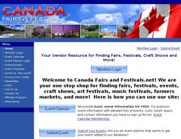 Go to: Canada Fairs And Festivals.