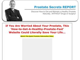 Go to: Prostate Secrets Report.