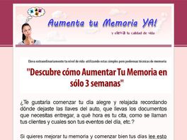Go to: Aumenta Tu Memoria Ya - 50% De Comision - Nuevo