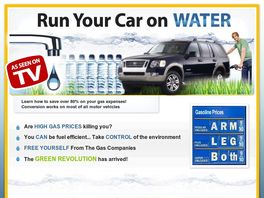Go to: Huge Demand - Cars Can Run On H2o.