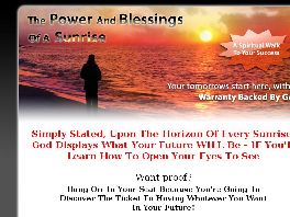Go to: The Power And Blessings Of A Sunrise