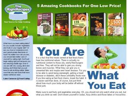 Go to: The Rigth Recipes. Eat Healthy, Live Healthy.