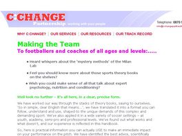 Go to: Making The Team, a handbook for footballers & coaches of all levels