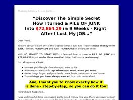 Go to: Making Money From Junk.