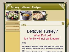 Go to: Leftover Turkey Recipes
