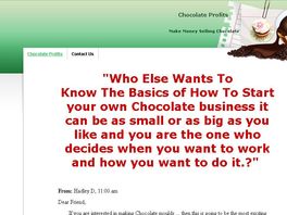 Go to: Make Your Own Chocolate Mold Business