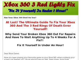 Go to: Updated! Xbox 360 Repair Guide - New 1 Click Upsell! Make $30+ A Sale!