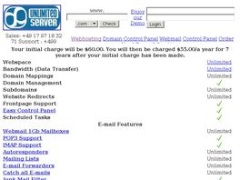 Go to: ClickHost Unlimited Webhosting Best Price 50% Provision.