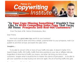 Go to: Copywriting Project - Copywriting Video Course, Earn $70/sale.