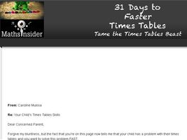 Go to: 31 Days To Faster Times Tables